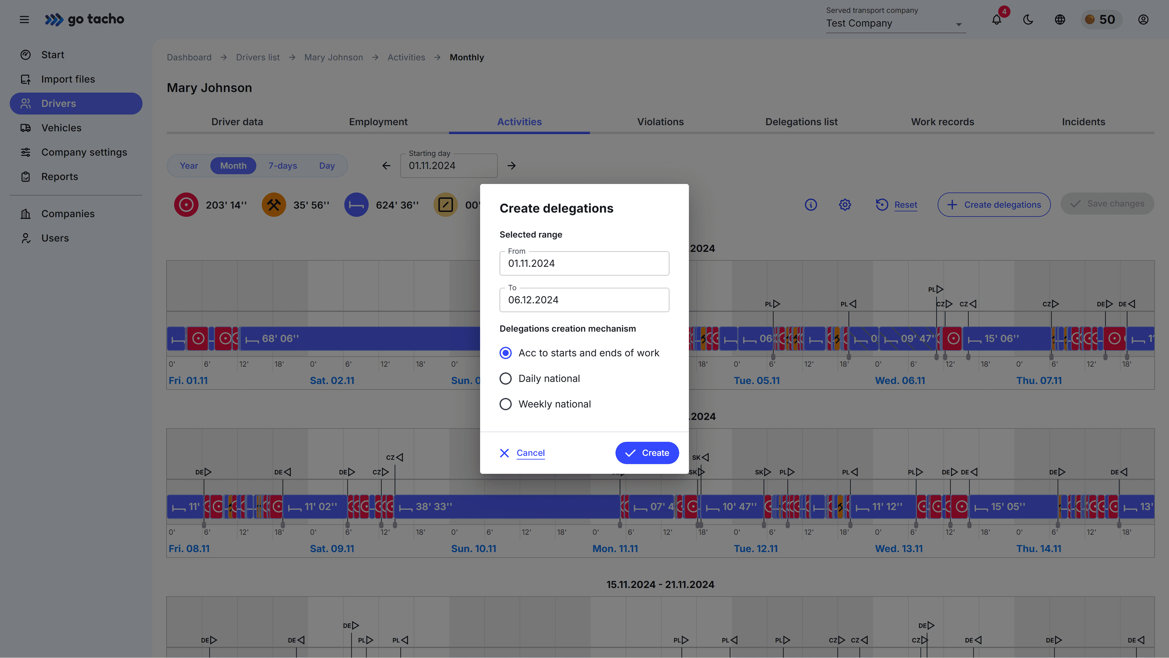 DelegationsScreenshot