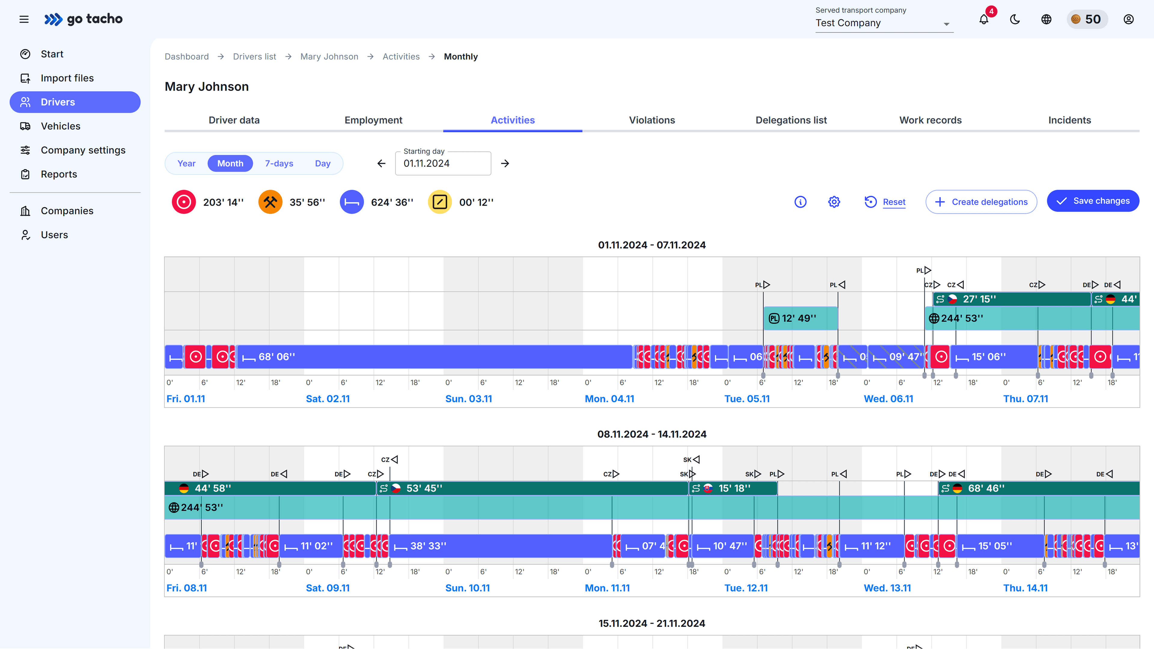 DelegationsScreenshot