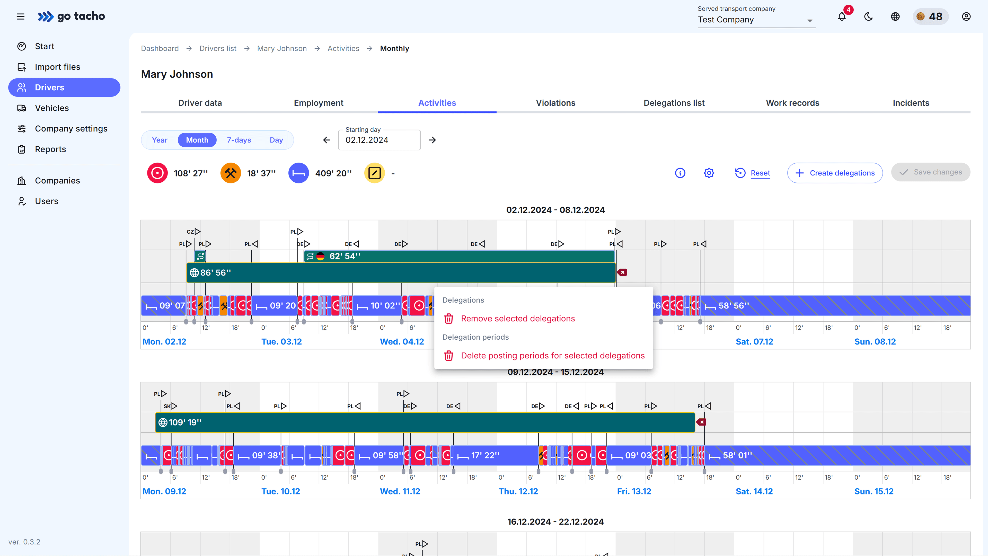 DelegationsScreenshot