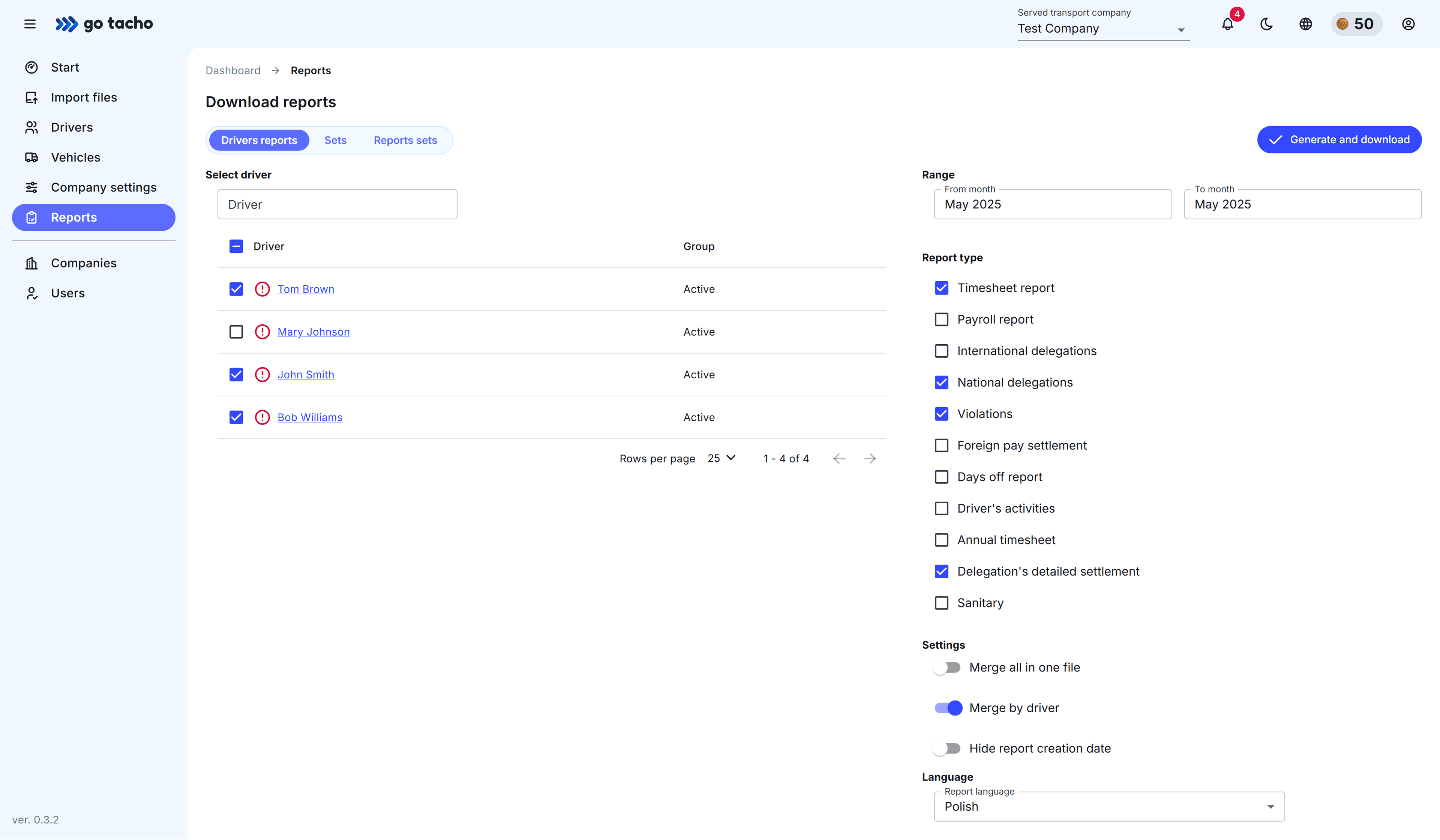 ReportsActivityScreenshot